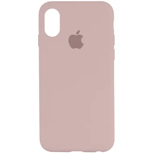 Чохол Silicone Case Full Protective (AA) для Apple iPhone X / XS (5.8) Рожевий / Chalk Pink - фото 1