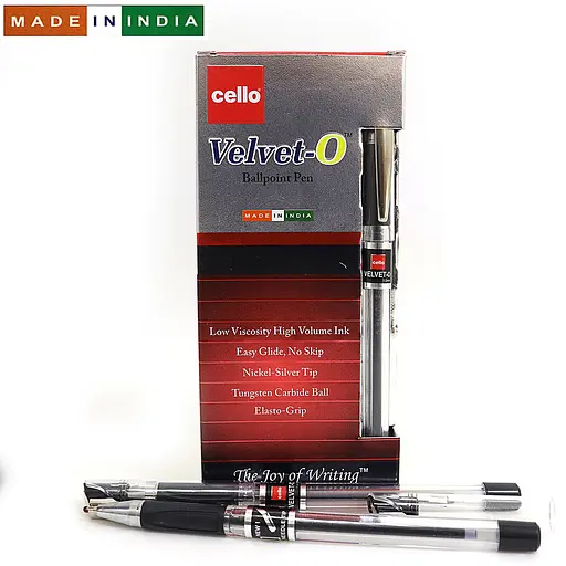 Ручка Cello Original Velvet O, черная, 1 мм, 12 шт.