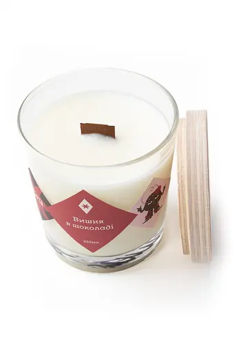 Свічка Вишня в шоколаді 250 мл, 30 год 130 мл - фото 3