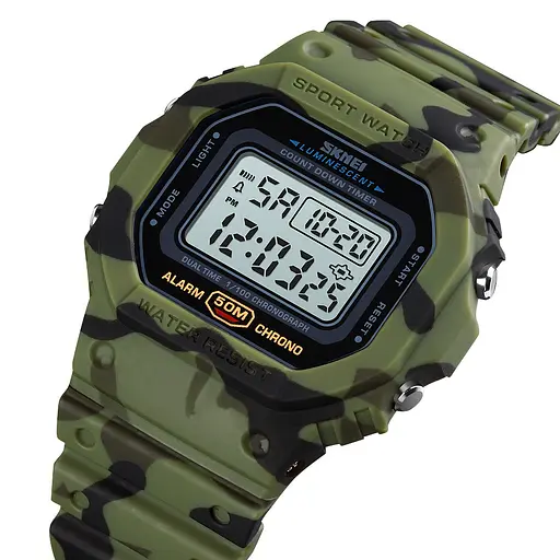 Часы наручные мужские Skmei 1628 Army Green Camo, 1628CMGN (12266) - фото 3
