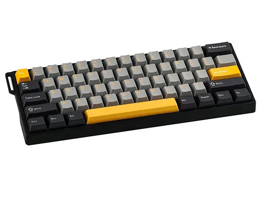 Клавиатура игровая механическая AULA WIN-60 HE-Max Black-Grey-Yellow Magnetic switch ENG/UKR - фото 2