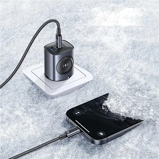 МЗП Usams US-CC293 T67 Multifunctional iWatch Charger 20W (1USB-A/1C) Tarnish - фото 7