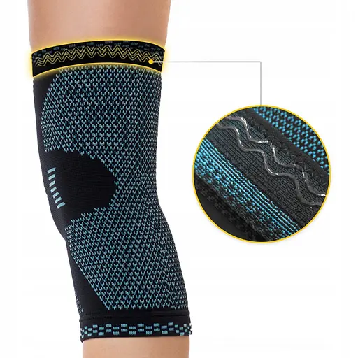 Фіксатор (бандаж) для коліна 4FIZJO зі стабілізацією колінної чашки 1 шт 4FJ0457 Size S (P-5907739317926) - фото 7