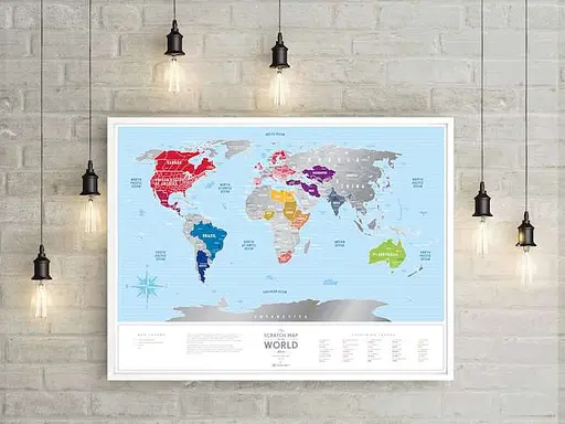 Скретч карта мира 1DEA.me Travel Map Silver World (13010) - фото 6