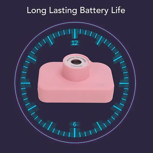 Детская селфи-камера 1080P HD экран 48MP розовая - фото 9