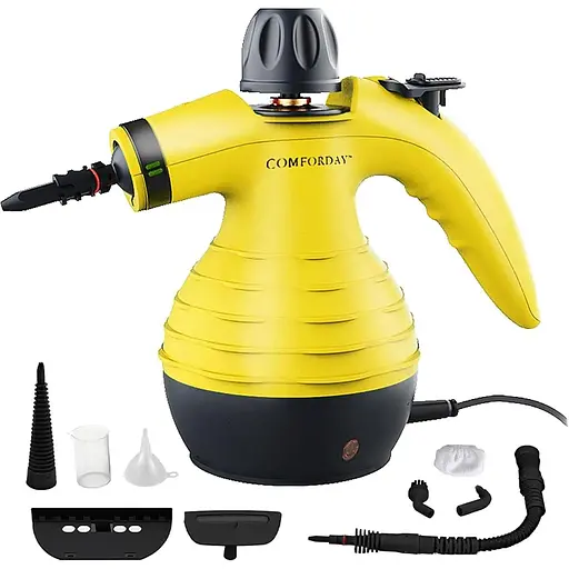 Многоцелевой паровой очиститель Comforday ручной с аксессуарами из 9 предметов