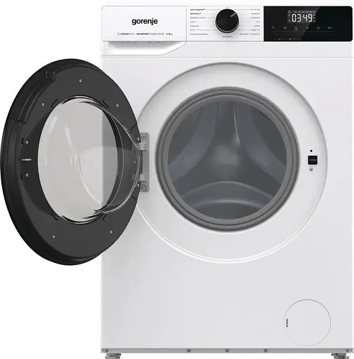 Стиральная машина Gorenje W2TNHPI84AS/P фронтальная 8 кг 1400 A+++ 55 см дисплей пара инвертор белый - фото 2