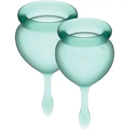 Набір менструальних чаш Satisfyer Feel Good (dark Green)