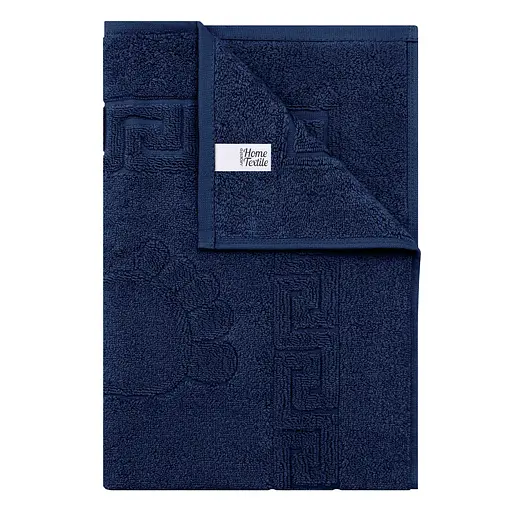 Килимок для ніг махровий Ardesto Home 50х70 см 100% бавовна темно-синій (ART2557NA)  - фото 2