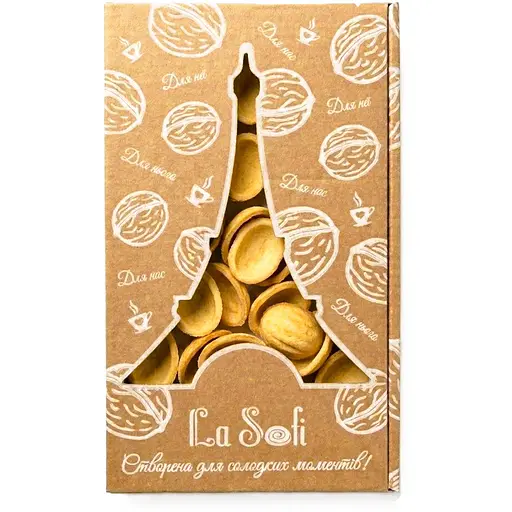 Печиво La Sofi скорлупки Горішки класичні 305 г - фото 1