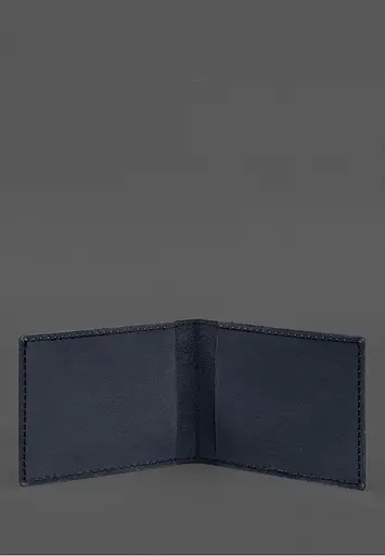 Кожаная обложка для служебного удостоверения Национальной гвардии Синяя - фото 3