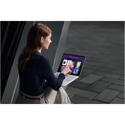 Ноутбук Acer Swift Edge 14 AI OLED SFE14-51T-7947 ​​з процесором Intel Core Ultra 7 256V pana la 4.8GHz, 14" 2.8K, 120Hz, OLED, сенсорний, 16GB LPDDR5X RAM, 1TB SSD Home, Pearl білий - фото 18