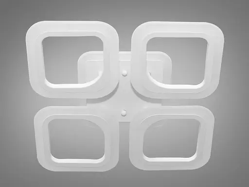 Світлодіодна дитяча люстра з пультом, 50Вт, біла люстра нічник - фото 4