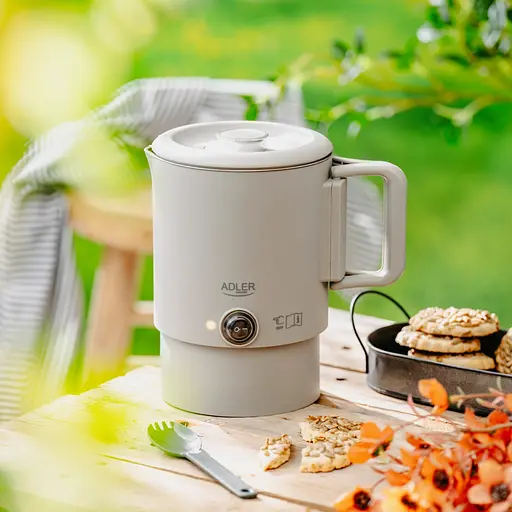 Електрочайник Adler AD 1388g дорожній 650Вт/ 0.8л/ подвійні стінки/ автовимкнення/сірий - фото 6