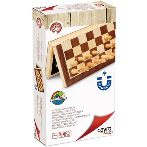 Настольная игра CAYRO Магнитные деревянные шахматы (поле 30х30 см) (600) - фото 1