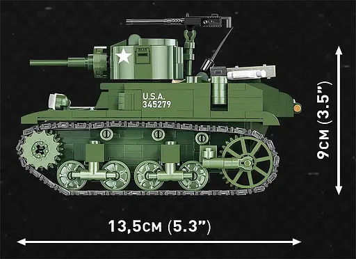 Конструктор COBI танк 1:35 M3A1 STUART 3048 - фото 3