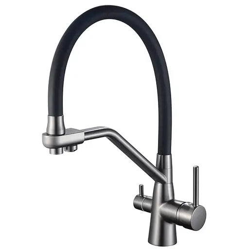 Змішувач для кухні на дві води Mixxus Premium Senna 021 graphite MI6827 Графіт - фото 1