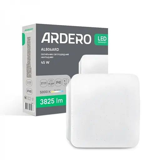 Светильник светодиодный Ardero AL806ARD накладной 45W 5000K (80301) - фото 2