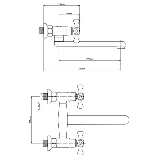 Змішувач для кухні Lidz (CRM)-30 21 361 00 Хром - фото 2