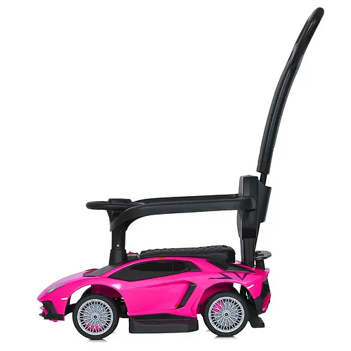 Каталка-толокарь Bambi Lamborghini с музыкой и светом розовый - фото 4