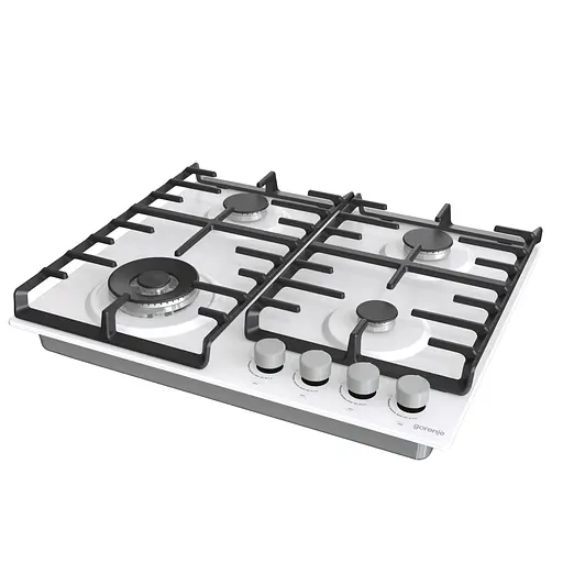 Варочная панель Gorenje газовая, 60 см, чугун, белый - фото 2