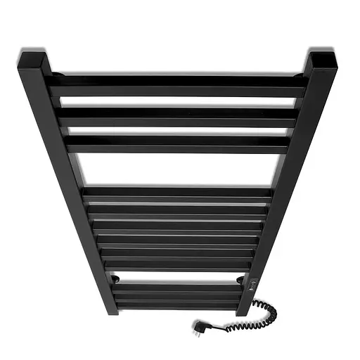 Електрична рушникосушарка Laris Зебра Імідж ЧФЧ12 350x900 Е права 73207655, Чорний матовий, Праве, Електронний - фото 4