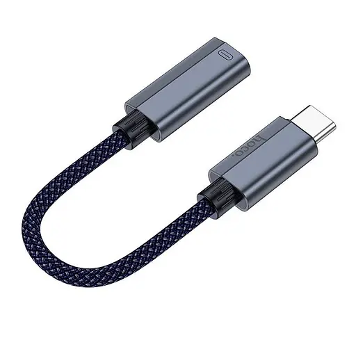 Переходник Hoco Type-C male to iP female charging and data adapter cable UA29A 3A 0,15 м - фото 3