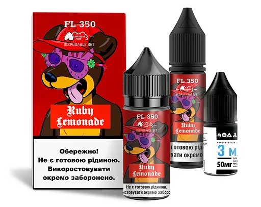 Набор компонентов для самозамеса солевой Flavorlab FL350 30 мл (Ruby Lemonade Рубиновый лимонад, 0-65 мг)