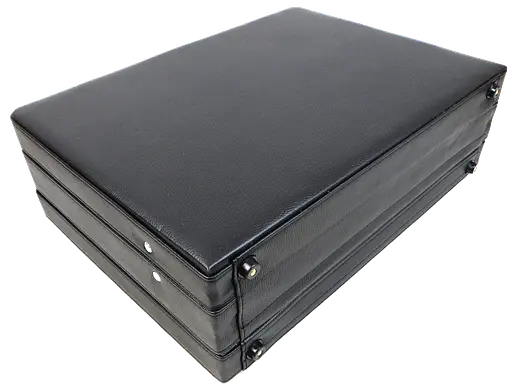 Большой дипломат Portfolio с расширением из эко кожи черный sum0028875 - фото 5