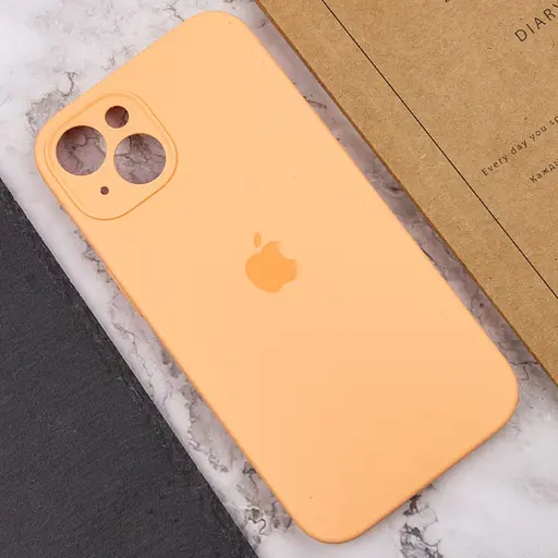 Чехол Epik Silicone Case Full Camera Protective (AA) для Apple iPhone 13 (6.1) Оранжевый/Cantaloupe - фото 7