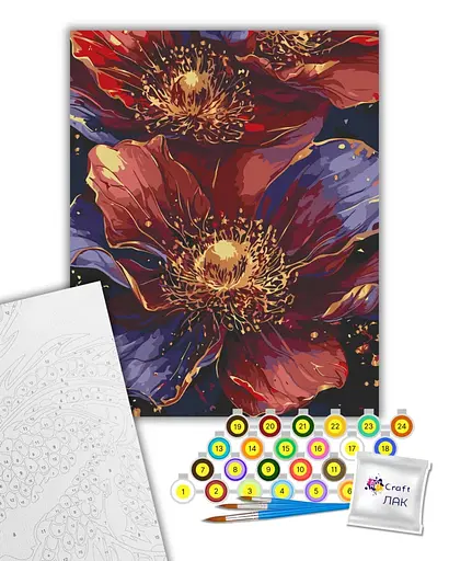 Набор для росписи ArtCraft Цвет золота 40 x 50 см с металлизированными красками (13157-AC) - фото 2