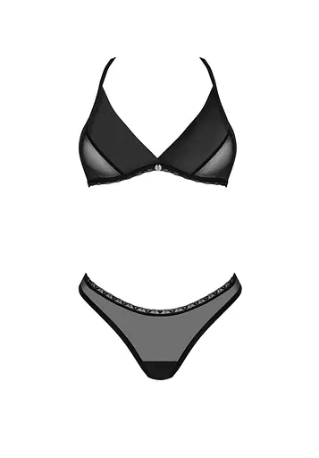 Комплект еротичної білизни Obsessive Latinesa XL/2XL чорний - фото 6