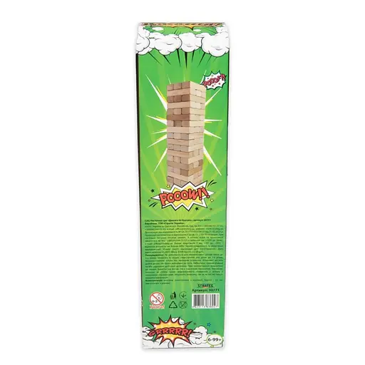 Настільна гра "Джанга" Strateg 30771, 60 брусків, українською мовою - фото 2