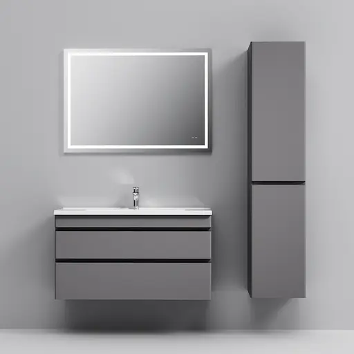 Тумба з умивальником AM.PM Hit підвісна 100 см графіт матовий M93A-FHX01002-WC01002GM38 Графіт - фото 5