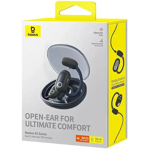 Беспроводные наушники Baseus Earbuds Eli Sport black - фото 2