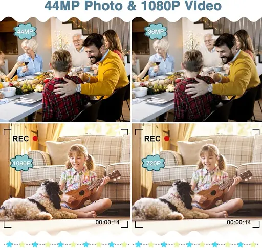 Фотокамера KOASDVS FHD DC403 44Мп Чорна - фото 7