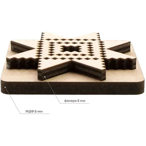 Штамп для вибійки Rosa Talent №4 Геометрія 6.5x6.5см - фото 2