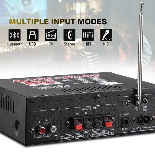 AV-298BT Стерео аудіопідсилювач, максимальна потужність 600 Вт - фото 5