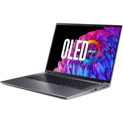 Ноутбук Acer Swift X 14 OLED SFX14-72G-5043 з процесором Intel Core Ultra 5 125H pana la 4.5GHz, 14.5'', 2.8K OLED 120Hz, 16GB LPDDR5X RAM, 1TB SSD, NVID Home, Steel сірий - фото 10