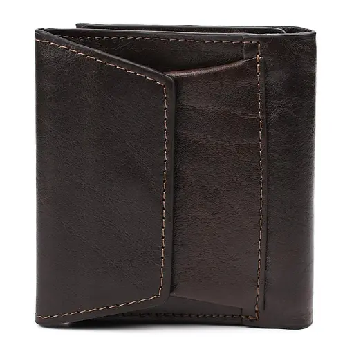 Кожаный мужской кошелек Grande Pelle 11х11.5х2.5 см nsa0001215 - фото 4