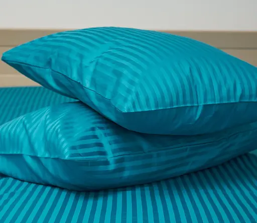 Набір наволочок Moon&Star Satin Stripe Turkish Blue 40х40 см 2 шт - фото 4