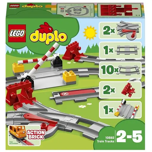 Уценка. Конструктор LEGO DUPLO Town Рельсы, 23 детали (10882)