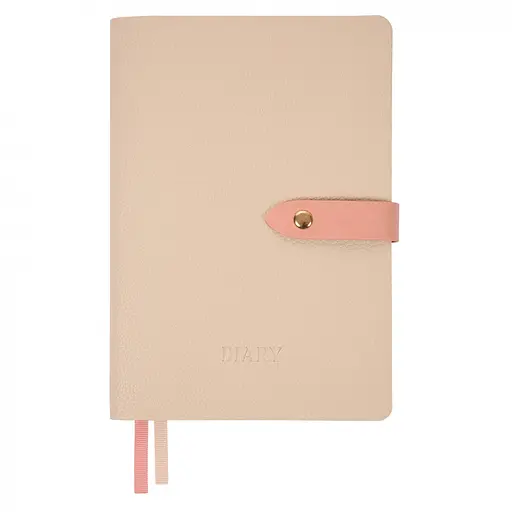 Дневник А5 Leo Planner недатированный Secret мягкий бежевый 320 страниц (252702)