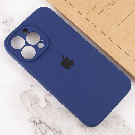 Чохол Epik Silicone Case Full Camera Protective (AA) для Apple iPhone 14 Pro Max (6.7) Синій/Deep navy - фото 4