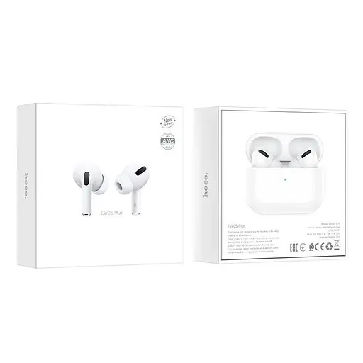 Навушники Bluetooth HOCO EW05 Plus, TWS Bluetooth 5.1 White - фото 2