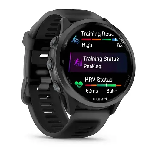 Смарт-годинник Garmin Forerunner 570 47mm Slate Gray with Black/Translucent Black Silicone with Slate Buckle (010-02971-40) - фото 3
