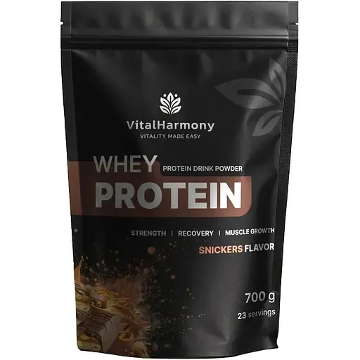 Сироватковий протеїн VitalHarmony Whey Protein, 700 грам - Шоколад-карамель