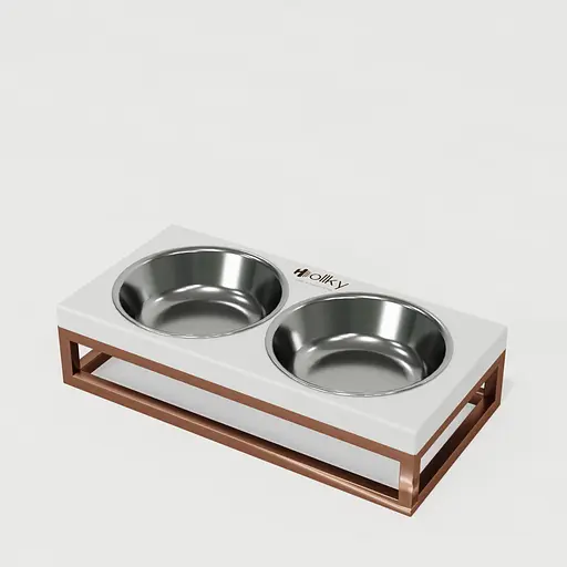 Hollky Base XS — миски на підставці для маленьких собак та котів (2 × 0,25 л) - фото 2