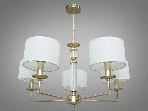 Неймовірно вишукана, сучасна люстра з абажурами на 5 ламп в класичному . - фото 1