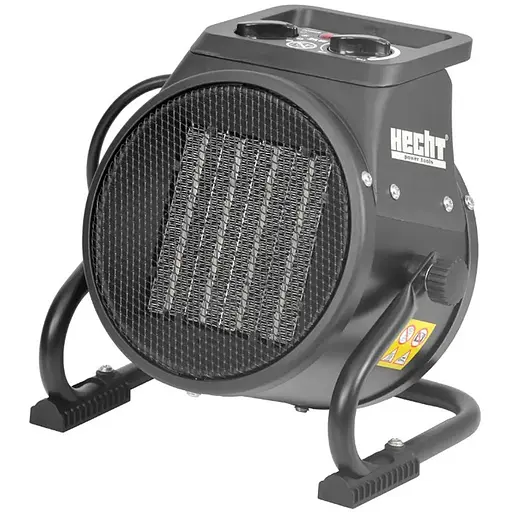 Керамічний обігрівач HECHT 3542 2,0 кВт, площа обігріву 20 кв.м., підлоговий/настільний, чорний - фото 1